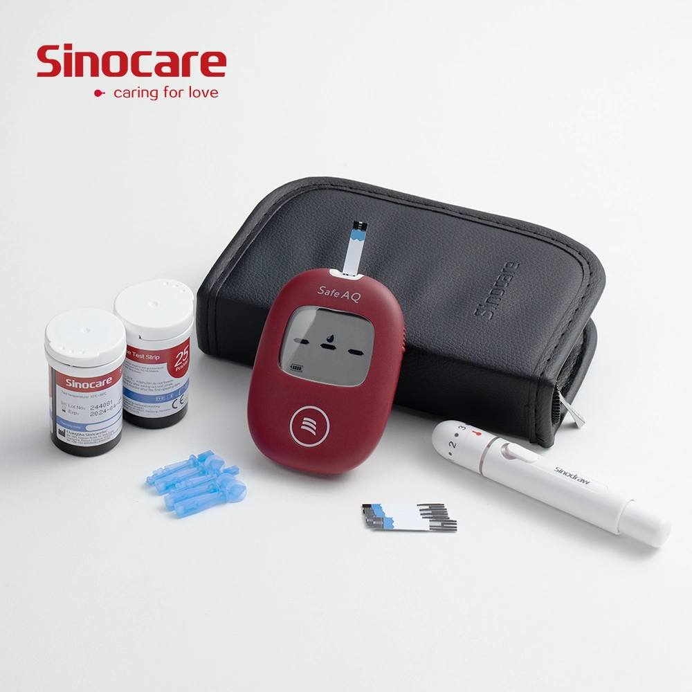 Sinocare Non Invasive Glucose Meter Free Glucose Monitoring Sensor Diabetic Test Strips Blood Glucose Test Strips