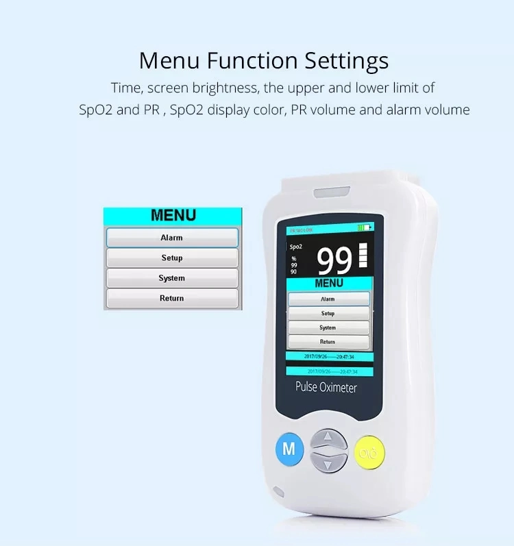 Portable Veterinary Blood Oxygen Pulse Oximeter 2.4-Inch LCD High Precision Fingertip Pulse Oximeter