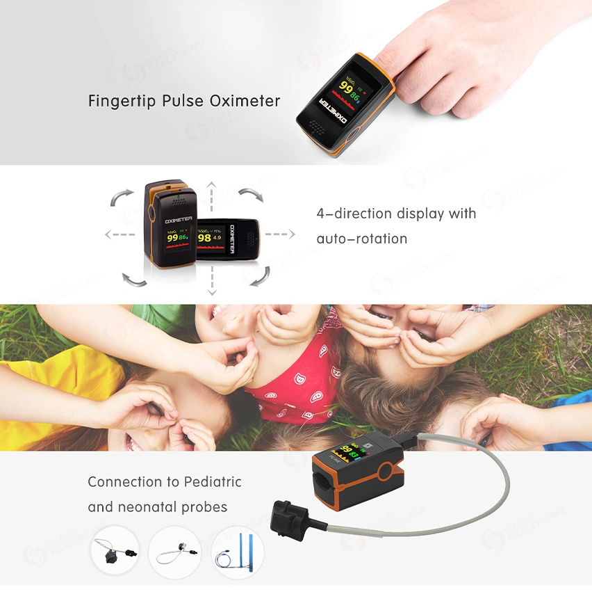 Portable Color Display Household Pediatric and Neonates Pulse Oximeter