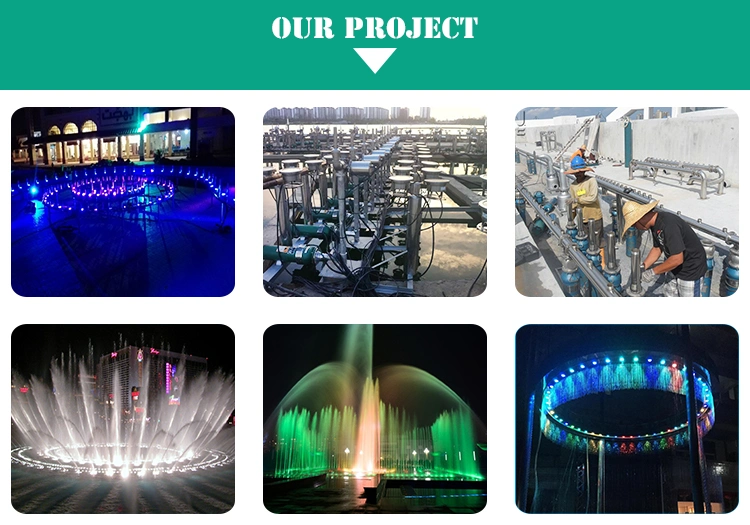 Custom Colorful Outdoor Modern Programmed Large Water Dancing Floating Garden Fountain