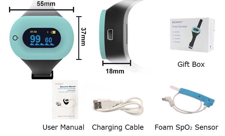 O2 Sleep Apnea Monitor Blood Oxygen Monitor Oxygen and Heart Rate Monitor