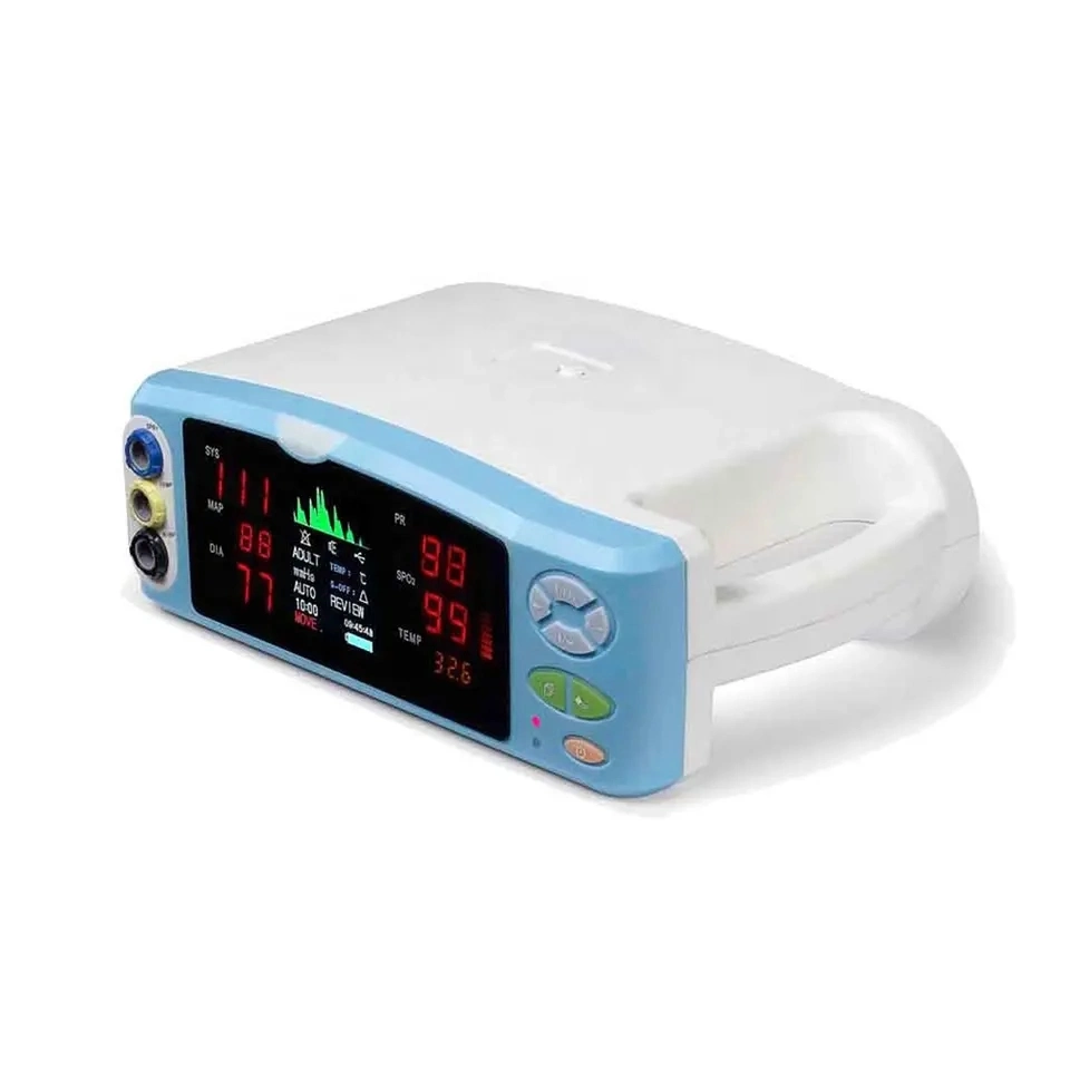 Medical Finger Pulse Oximeter SpO2 Pr Temp Handheld Blood Oxygen Saturation Monitor