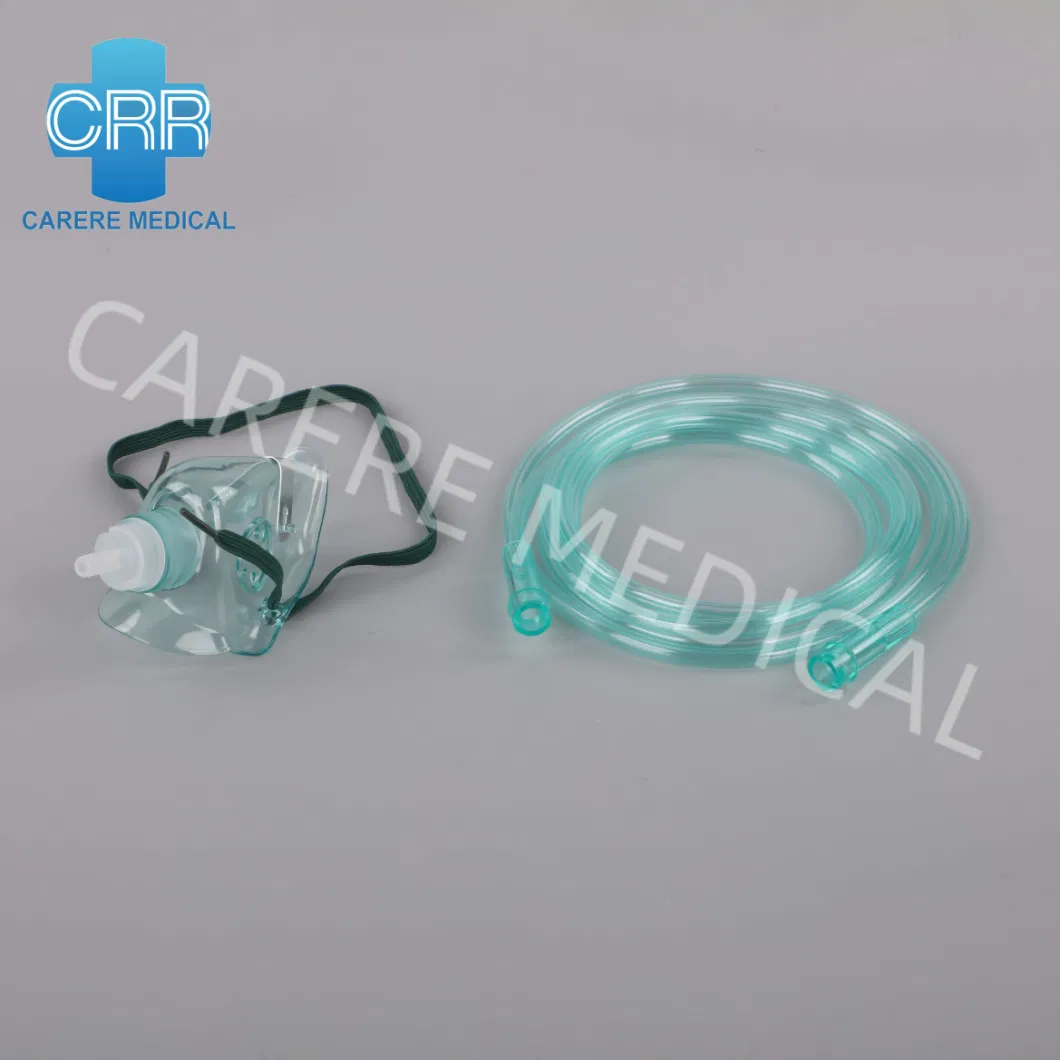 Medical Products Disposable Medical Supplies with PVC Tubing Oxygen Mask for ICU Single Use