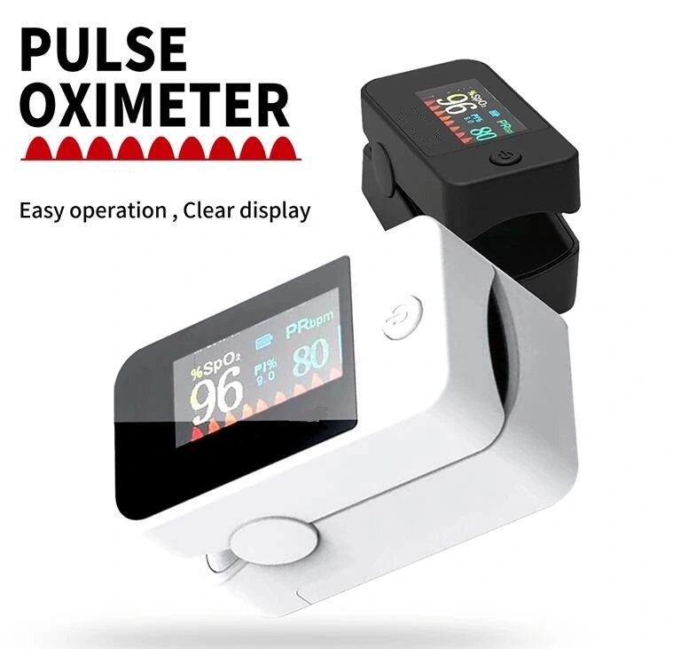 Ce FDA Approved OLED Display Finger Pulse Oximeter Fingertip Oximeter Heart Rate and Blood Oxygen SpO2 Monitor