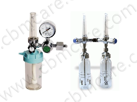 Bull-Nose Oxygen Regulator with 2 Check Valves