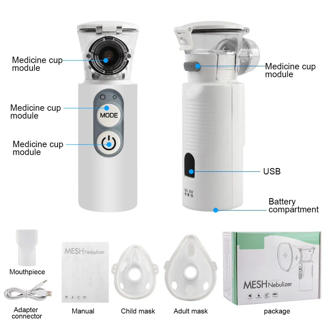 Wholesale Hot Sale Medical Lzx-501 Portable Ultrasonic Nebulizer