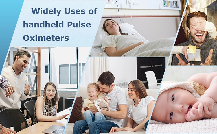 CE Approved Handheld Portable Multiparameter Pulse Oximeter with Health APP