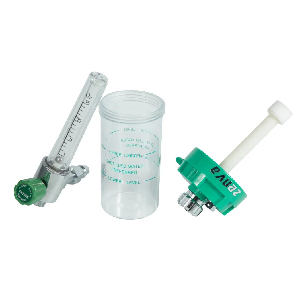 Zenva Lb-02 Medical Oxygen Flowmeter with Humidifier Bottle