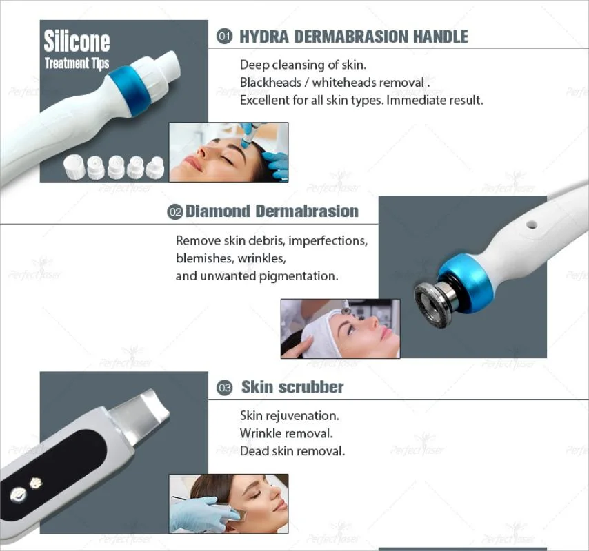 CE/FDA/RoHS Hydra Oxygen Jet Peeling Facial Microdermabrasion Blackheads Removal Equipment