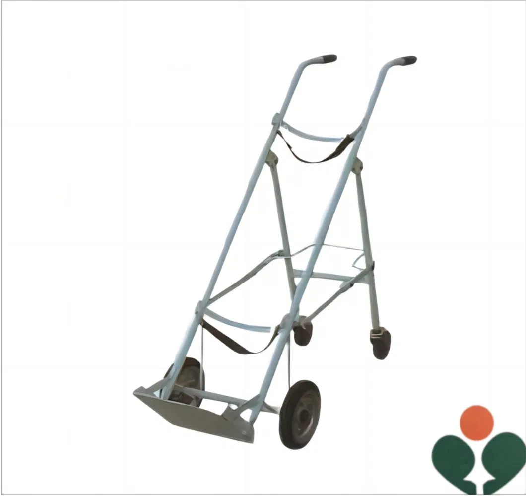 Stainless Steel Oxygen Cylinder Trolley Nursing Cart Hospital Trolley