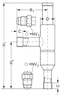 KVL 28 034L0046 1 1/8&prime;&prime; Solder ODS HVAC Refrigeration CPR Pressure Regulating Valve Crankcase Pressure Regulator