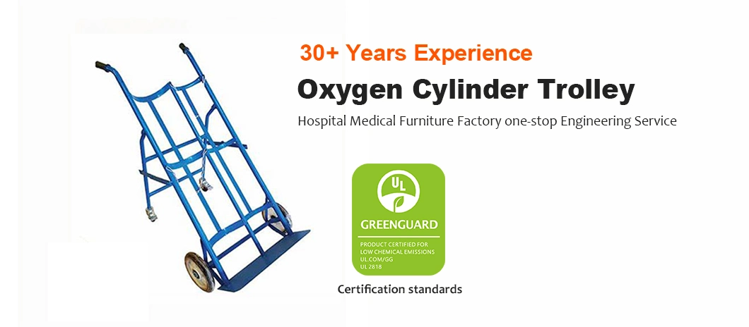 Hospital Propane Acetylene Gas Delivery Cylinder Welding Hand Trucks Gas Oxygen Cylinder Trolley Cart