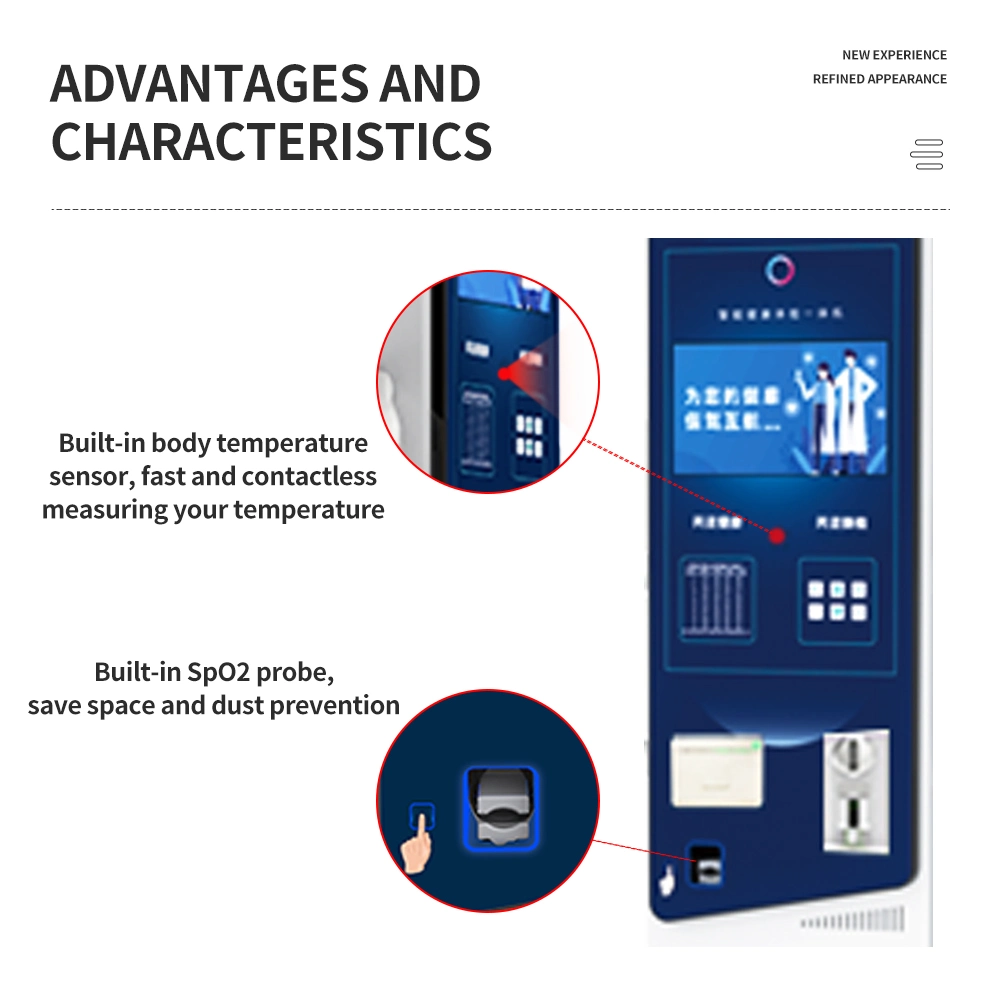 Coin Operated Body Height Weight Scale LCD Display Health Check-up Machine