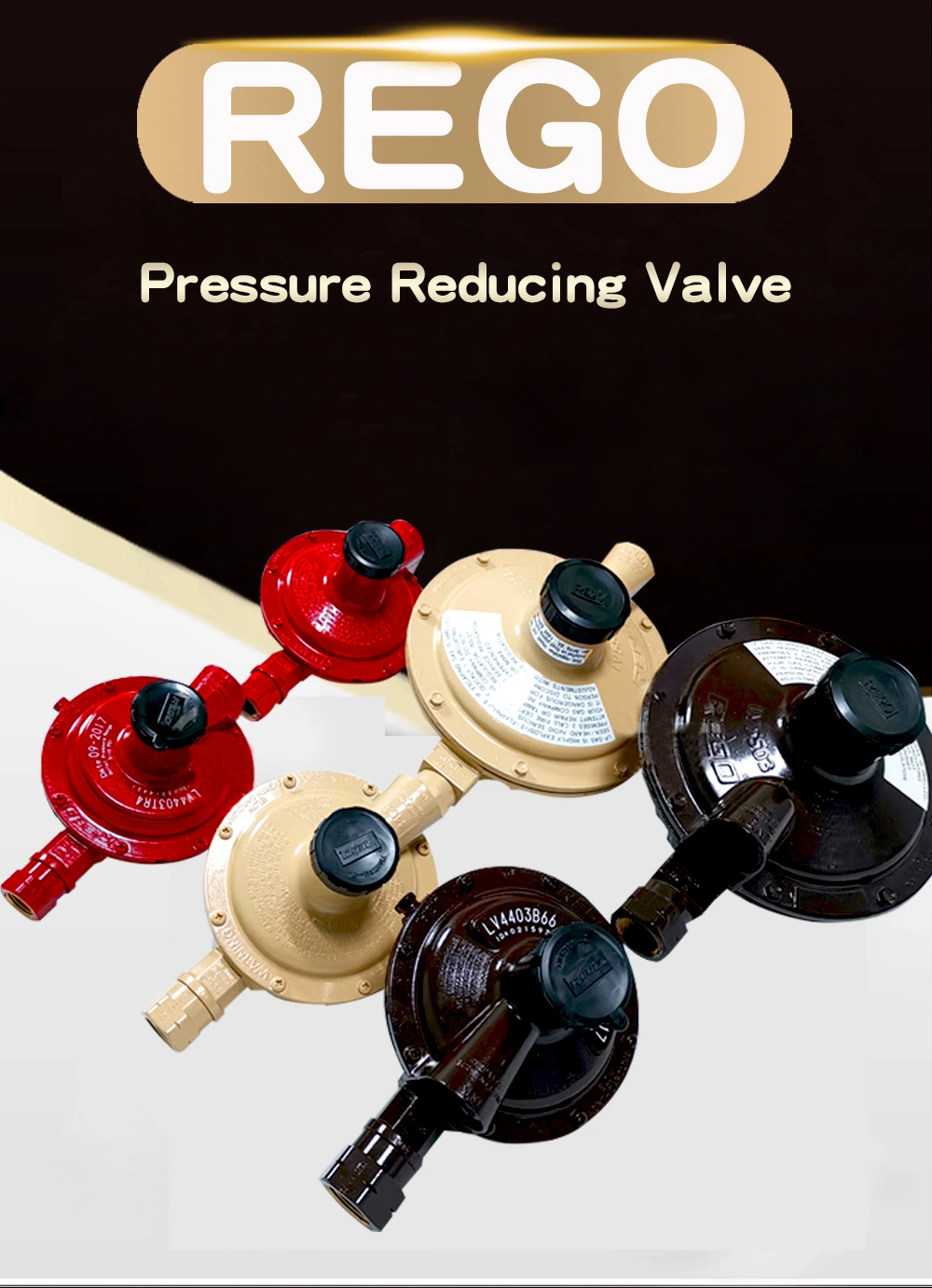 American Rego Gas Regulator LV4403b66 Gas LPG Low-Pressure Pressure Reducing Valve