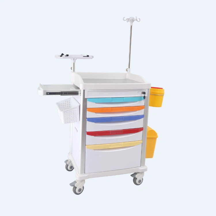 Best Price ABS Hospital Use Treatment Anesthesia Trolley Medicine Delivery Trolley