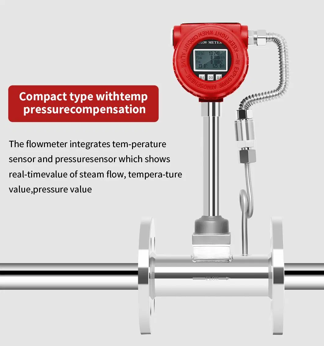 Industrial Other Test Instruments Steam Vortex Gas Flow Meter Price Flowmeter Manufacturer