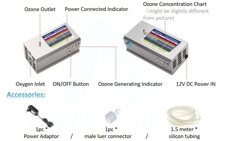 German Oxygen Feeding Portable O3 Equipments to Make Medical Drinkable Ozone Therapy Water