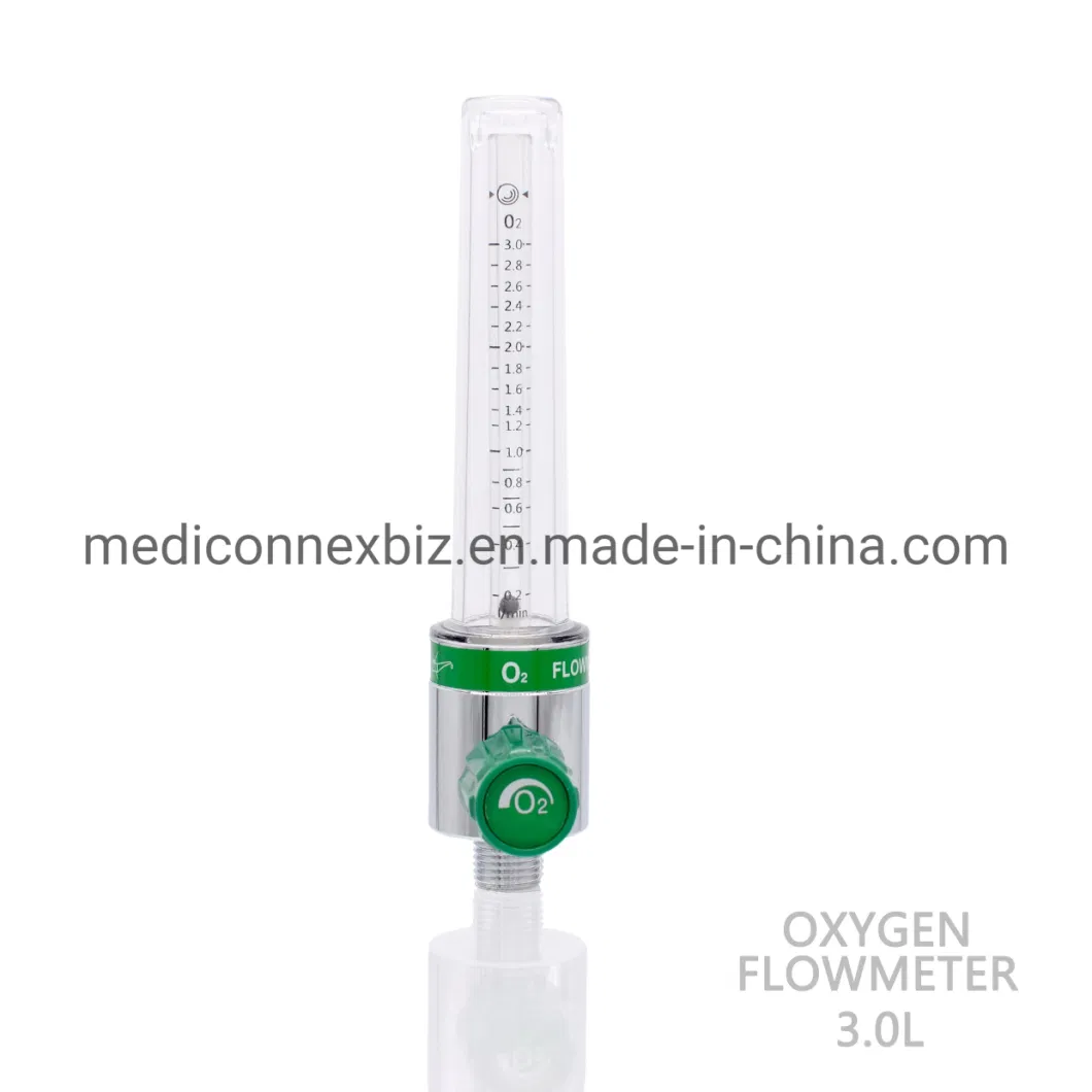 Medical Oxygen Flowmeter for Wall 1.5L/ 15L/30L/40L/70L with Different Adapter