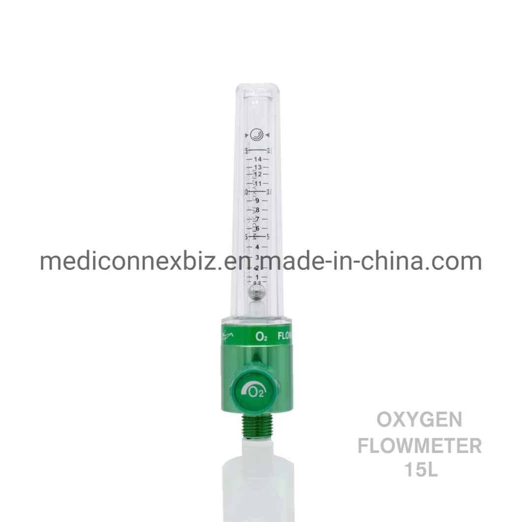 Medical Oxygen Flowmeter for Wall 1.5L/ 15L/30L/40L/70L with Different Adapter