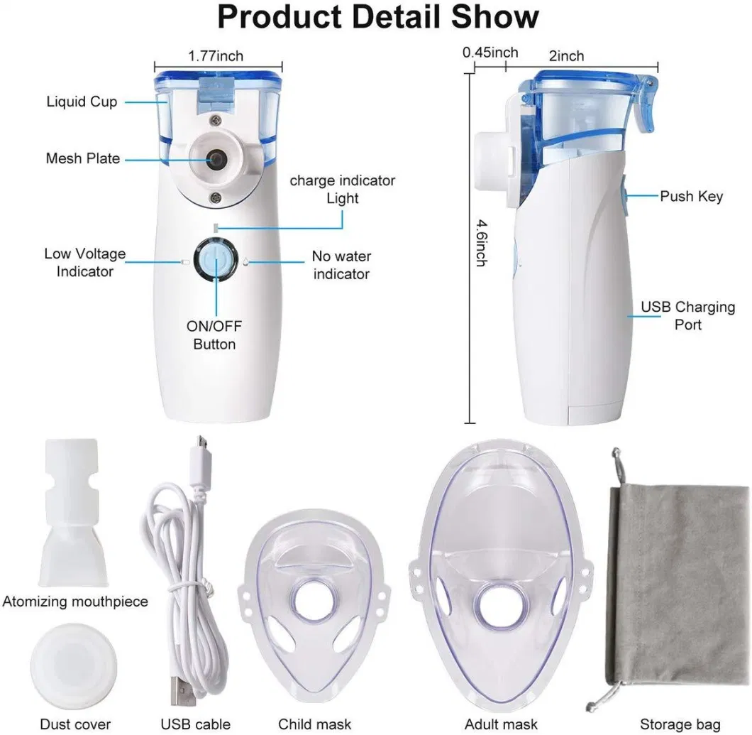 Price Parts New Design Machine Nebuliser with Rechargeable