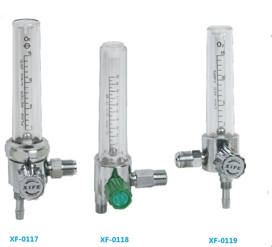 Oxygen Flowmeter with Regulator and Humidifier Bottle