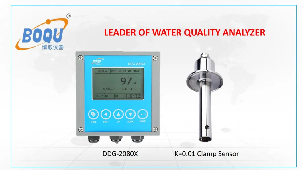 Boqu Hight Temperature pH 5806 for Double-Chamber Reference System or with Silver Ion Trap Sensor pH