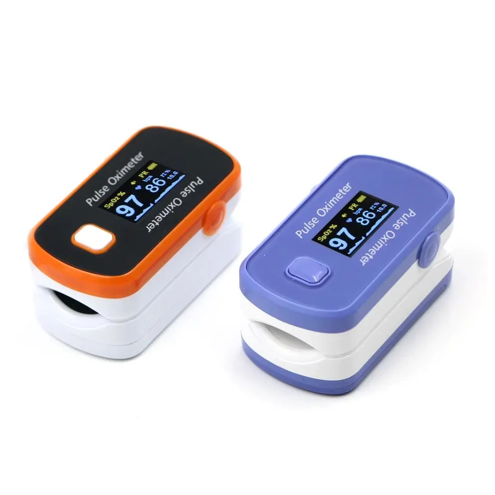 Fingertip Pulse Oximeter, Blood Oxygen Saturation Monitor with Battery