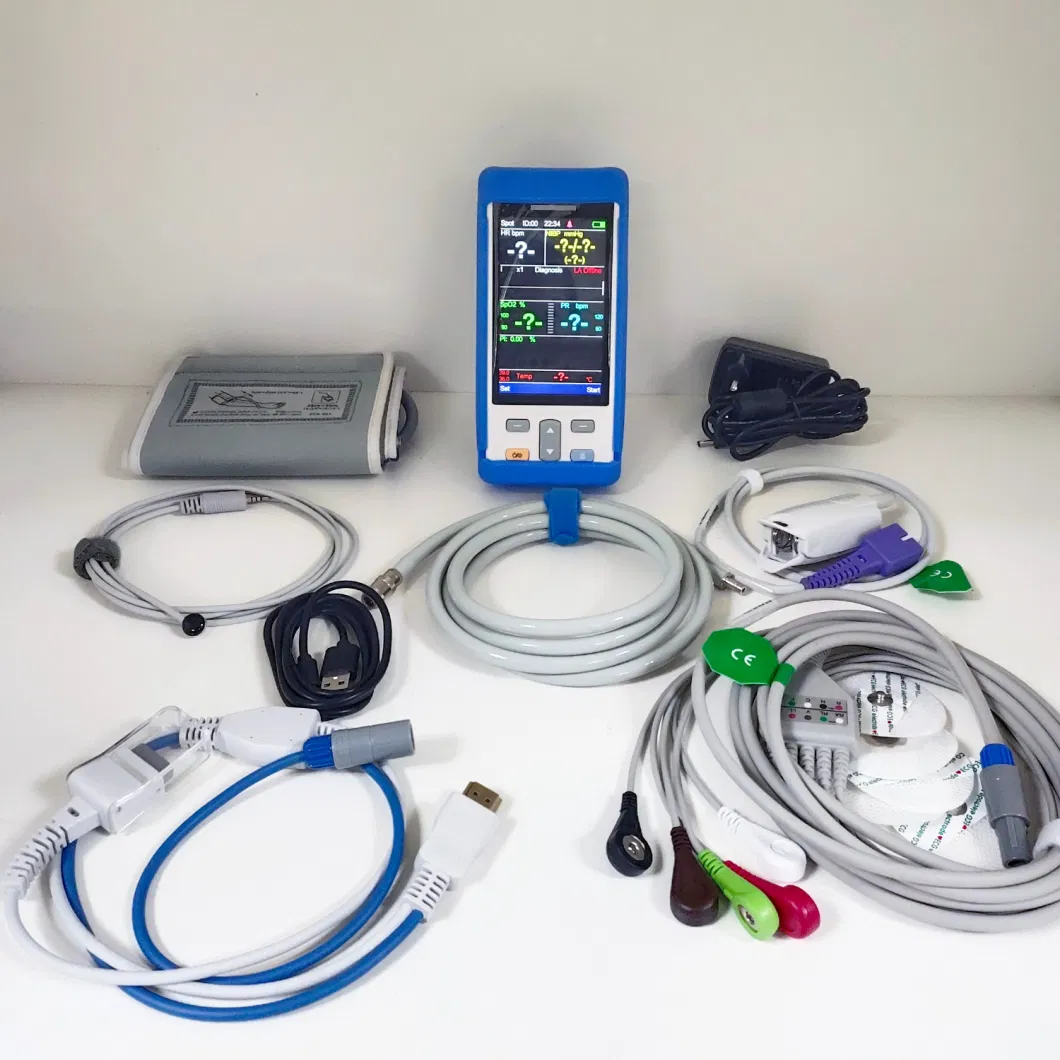 Portable SpO2 Saturation Vital Signs Monitor Handheld Vital Monitor Adult