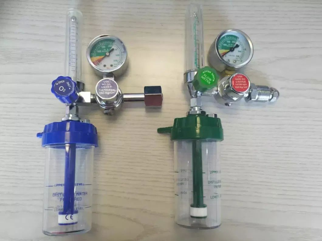 Medical Oxygen Regulators Manometer Oxygen Pressure Regulator with Flow Meter