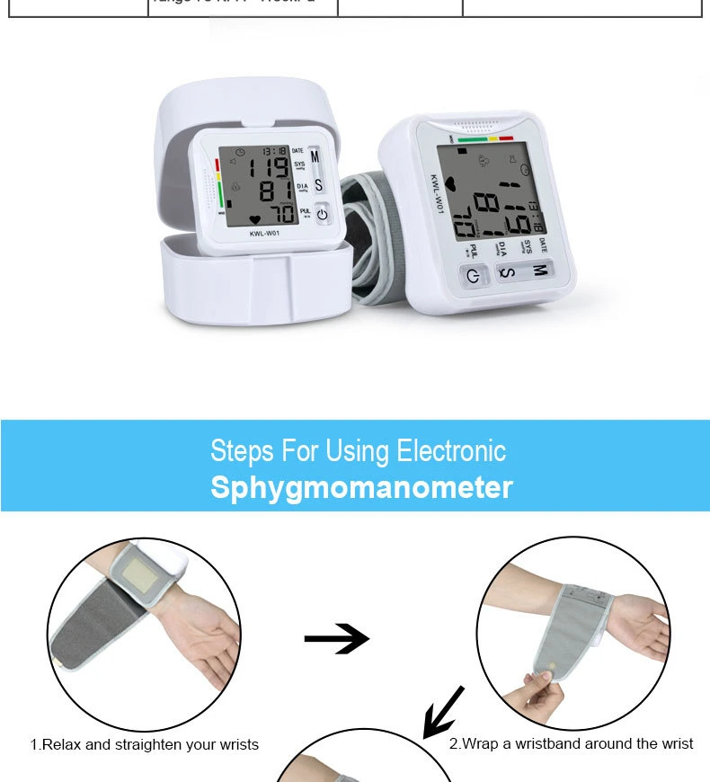 Oximeter Finger Bp Preessure Portable Monitor Digital Blood Pressure Meter