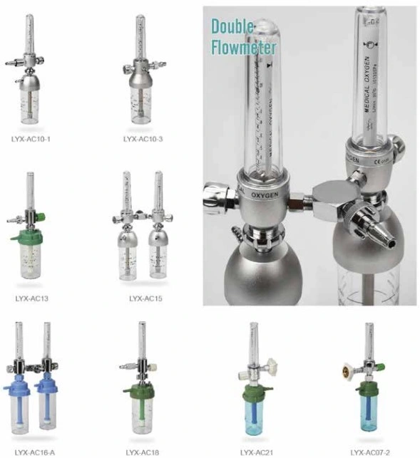 Aluminum Oxygen Double Flowmeters