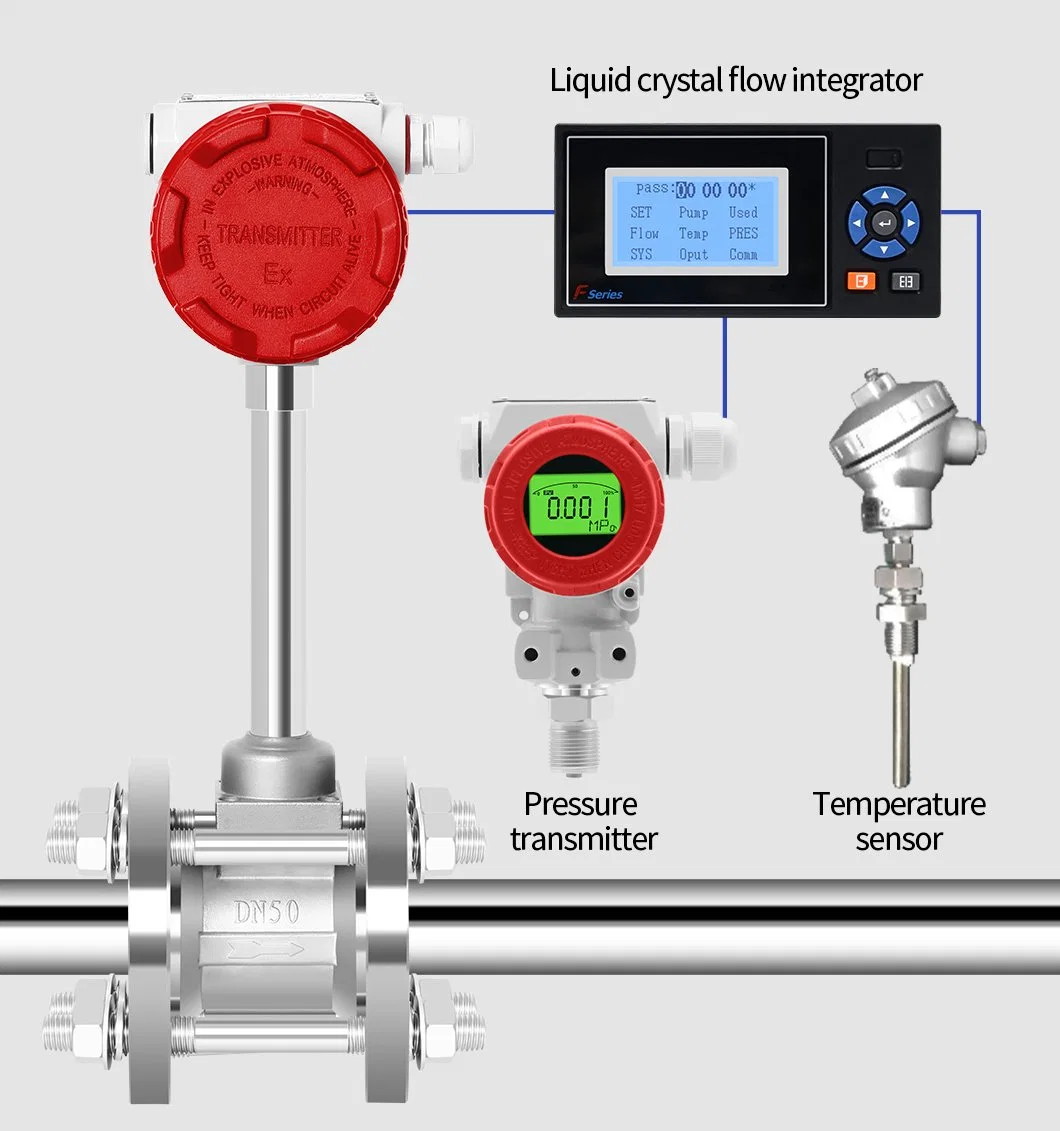 Industrial Other Test Instruments Steam Vortex Gas Flow Meter Price Flowmeter Manufacturer