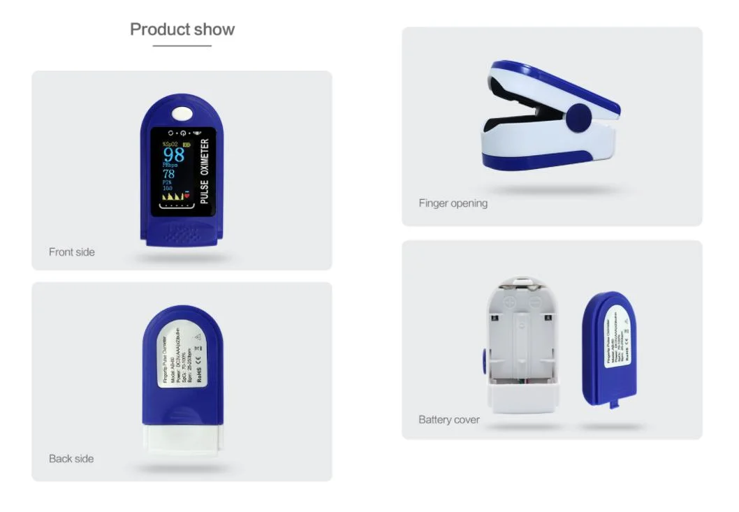Self Check OLED Children Oximeter Fingertip Pulse for Home Life