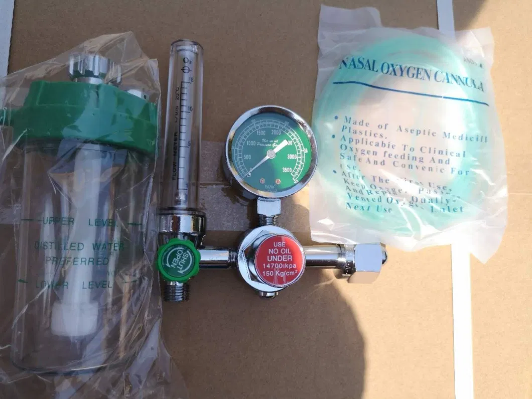 Lw-Flm-5 Oxygen Flowmeter with Regulator and Humidifier Bottle