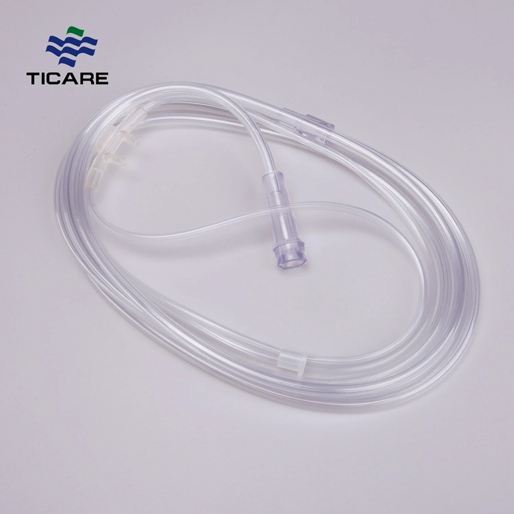 Hospital Nose Oxygen Cannula Tube Nose Prong Tubing Cannula in Nose