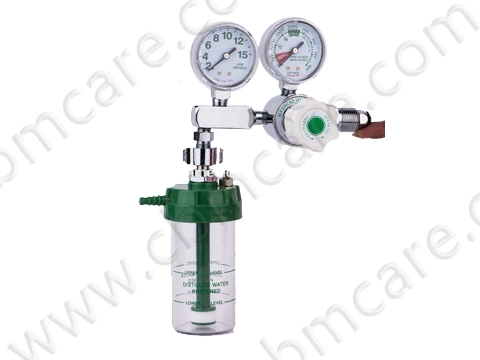 Medical Gauge Flow Oxygen Regulator for Large O2 Tanks