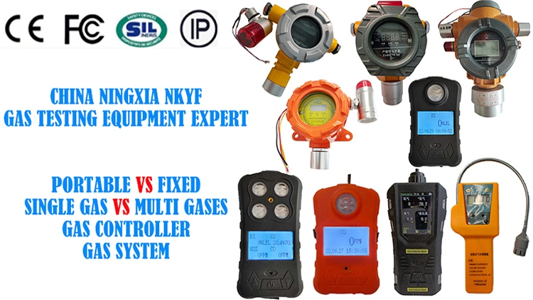 China Nkyf Direct Sale Gas Detector Co H2s O2 and Lel Wall-Mounted O2 Oxygen Gas Monitor Real Time Monitoring