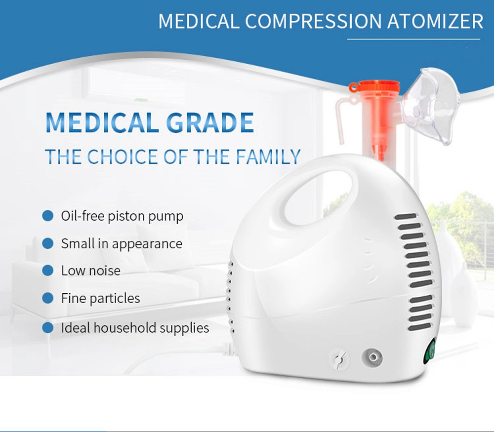 China Manufacturer Factory Wholesale Price Medical Grade Hospital Household Compression Atomizer Mesh Nebulizer