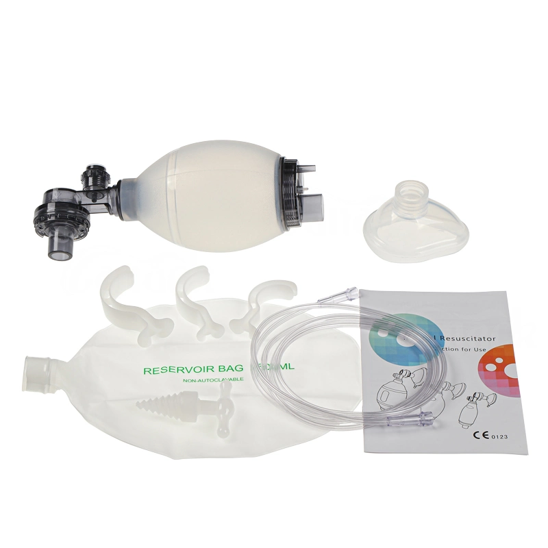 Medical Grade Silicone Ambu Bags Oxygen Resuscitator Manual