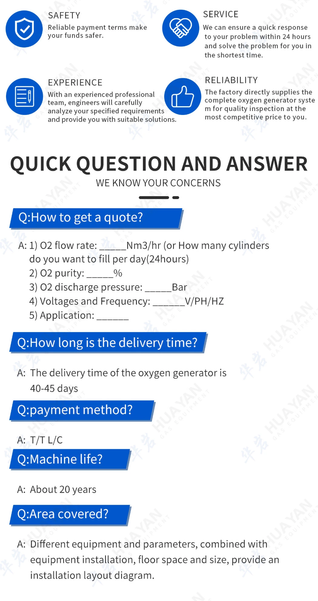 Factory Price High Flow Molecular Sieve Psa Oxygen Generator System