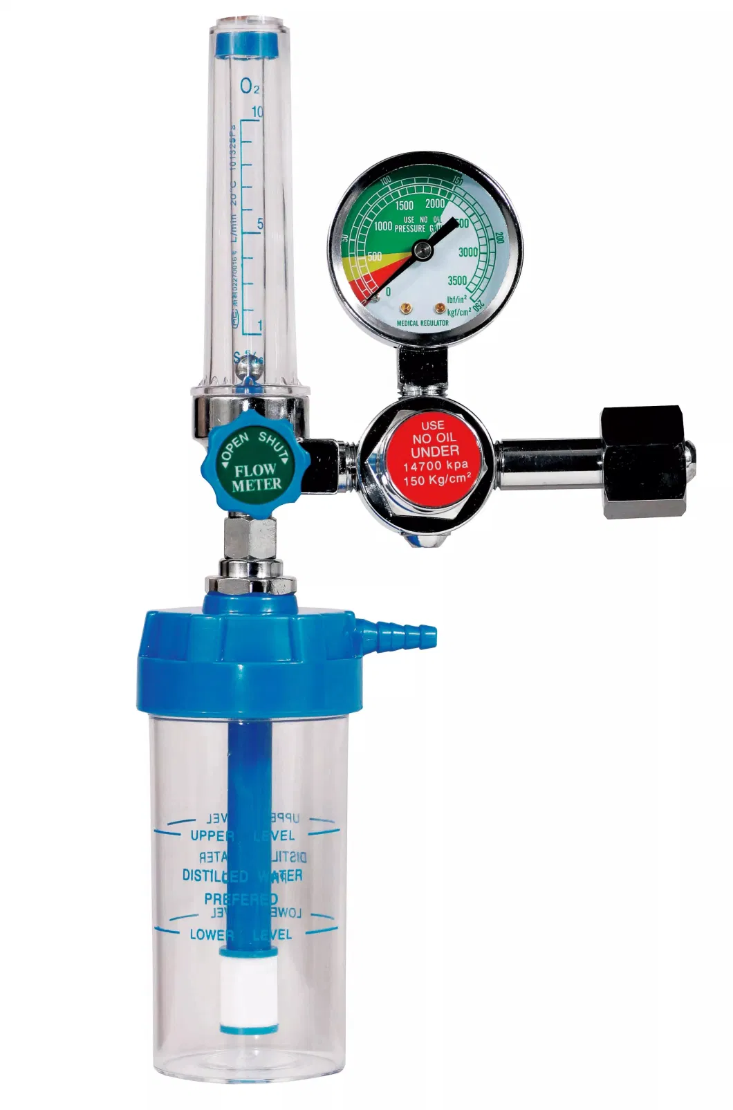 Medical Oxygen Regulators Manometer Oxygen Pressure Regulator with Flow Meter