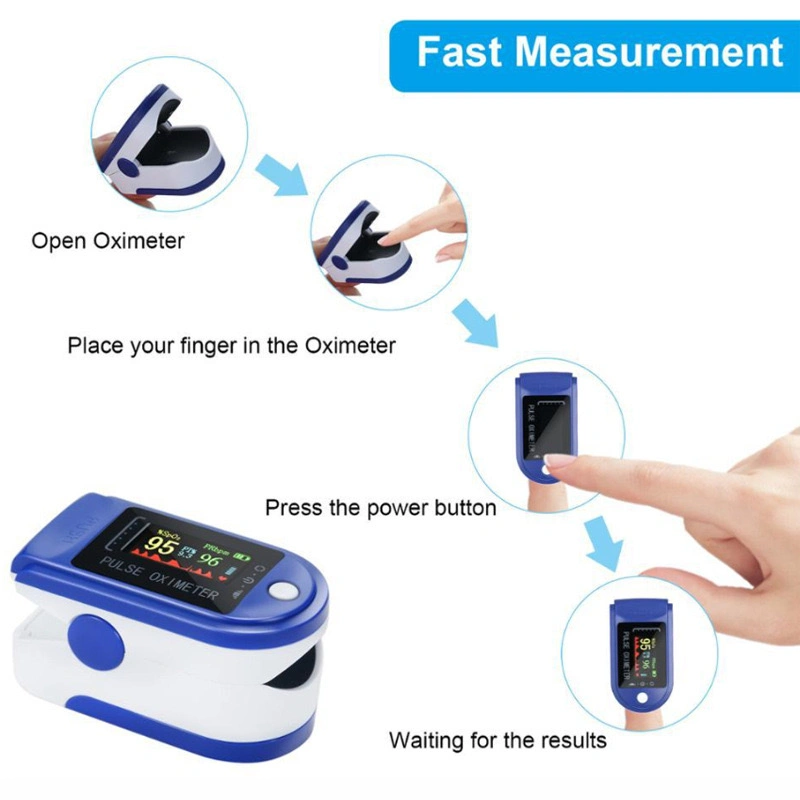 Five Color Cheap Portable Medical OLED Finger Pulse Oximeter Fingertip Pulse Oximeter