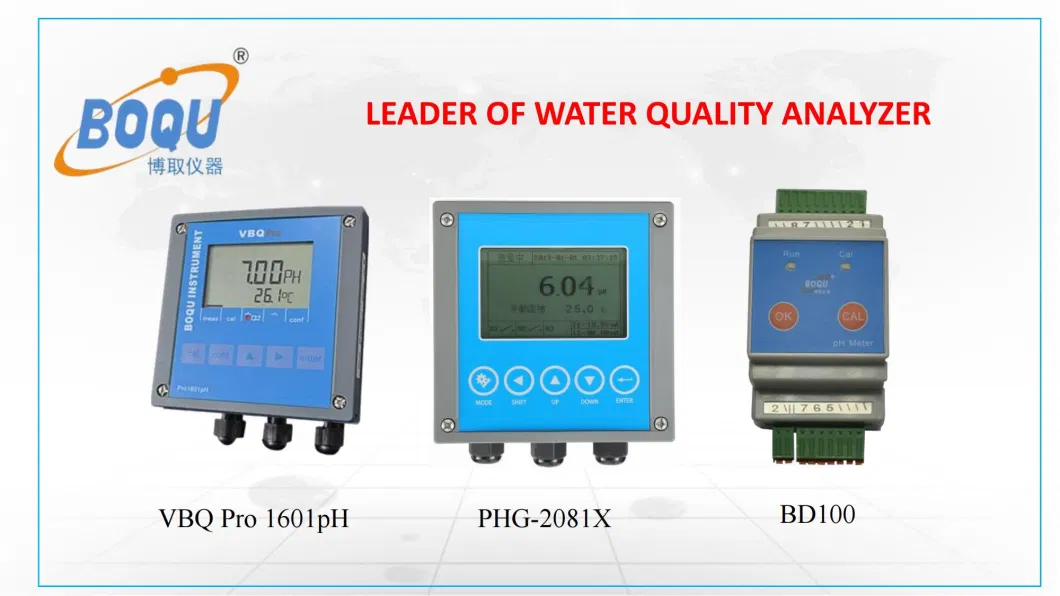 Boqu Hight Temperature pH 5806 for Double-Chamber Reference System or with Silver Ion Trap Sensor pH