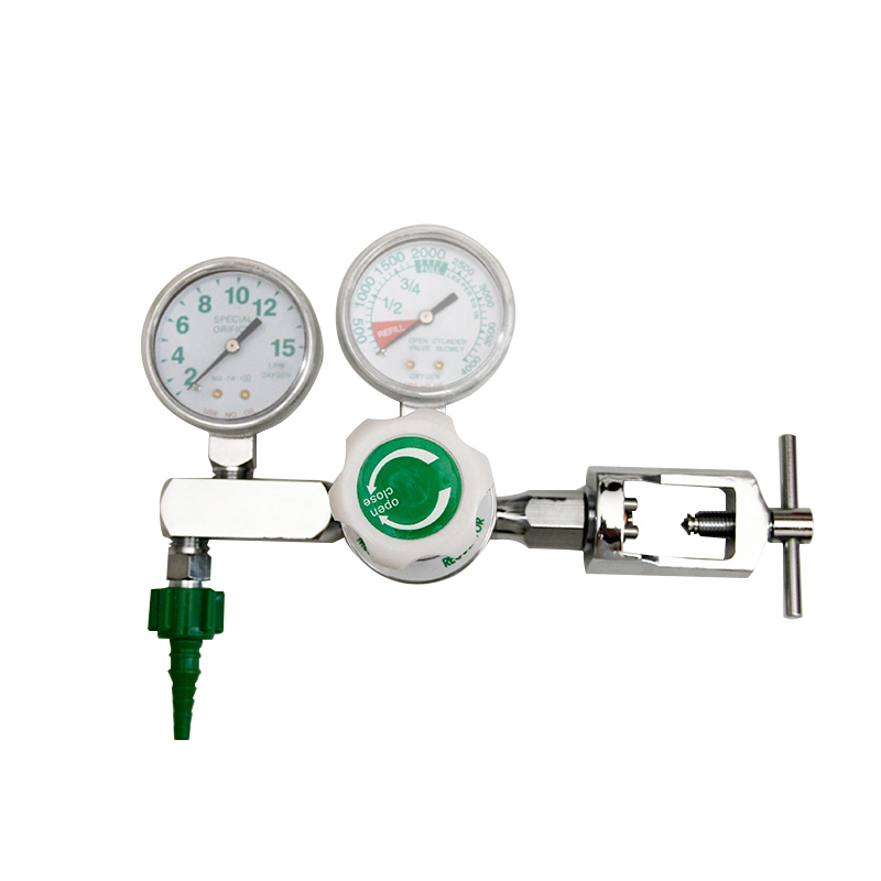 Medical Pin Index Cga870 Yoke Style Medical Oxygen Regulator/