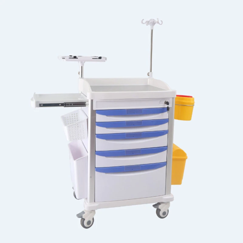 Best Price ABS Hospital Use Treatment Anesthesia Trolley Medicine Delivery Trolley