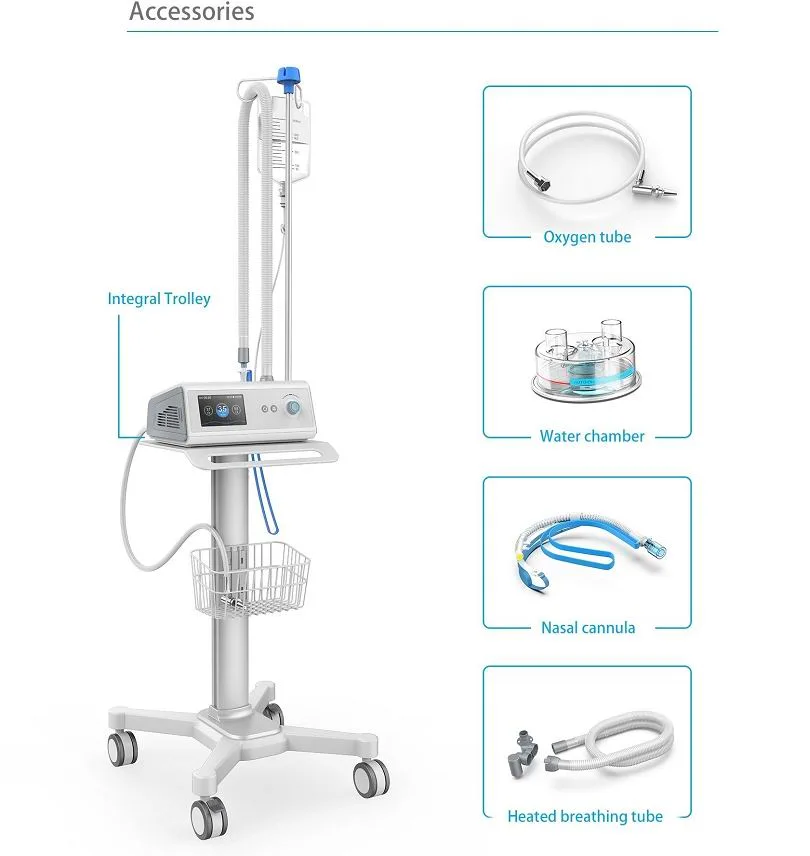 High Flow Heated Respiratory Oxygen Humidifier Nasal Cannula Machine Device