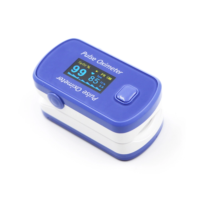 Fingertip Pulse Oximeter, Blood Oxygen Saturation Monitor with Battery