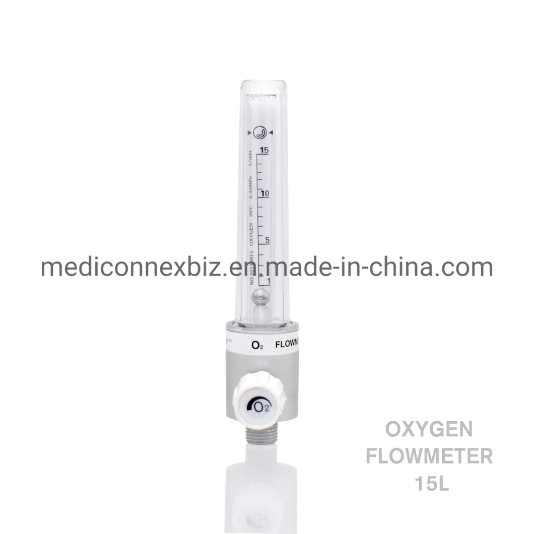 Medical Oxygen Flowmeter for Wall 1.5L/ 15L/30L/40L/70L with Different Adapter