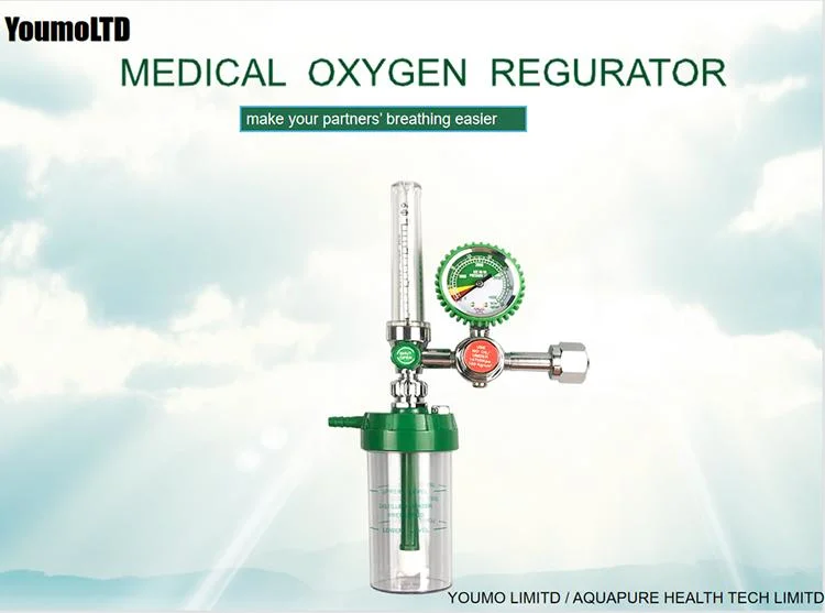 Strictly Tested Medical Oxygen Cylinder Pressure Regulator with Flow Meter