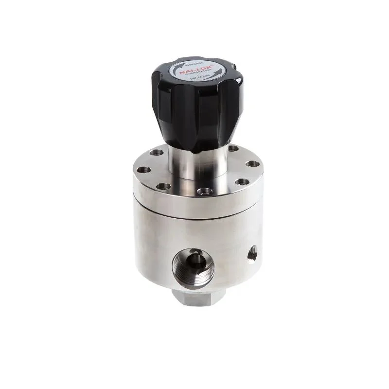 Nai-Lok High Pressure 3000psi Instrumentation Stainless Steel 1 Inch Gas Pressure Regulator Valve for Nitrogen Hydrogen and Oxygen